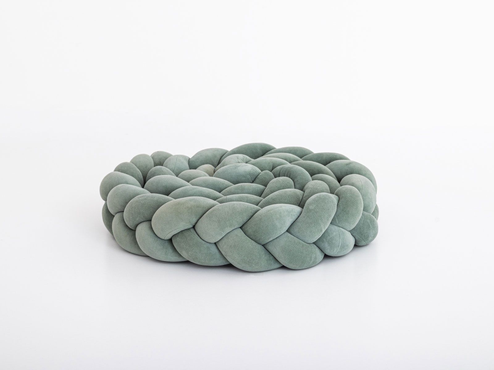 Bed bumper - braid - sage green