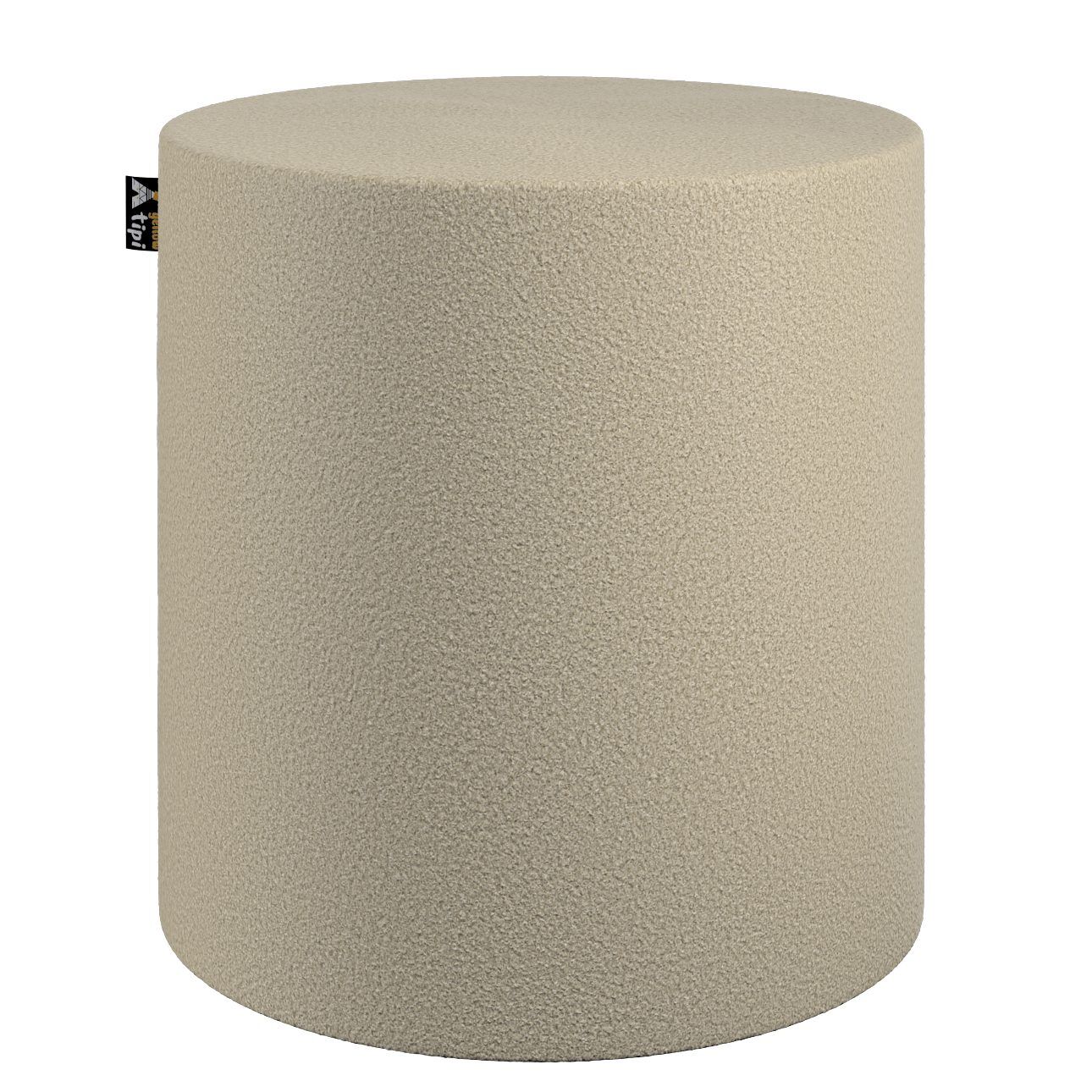Puff Bobby Light beige fabric cotton