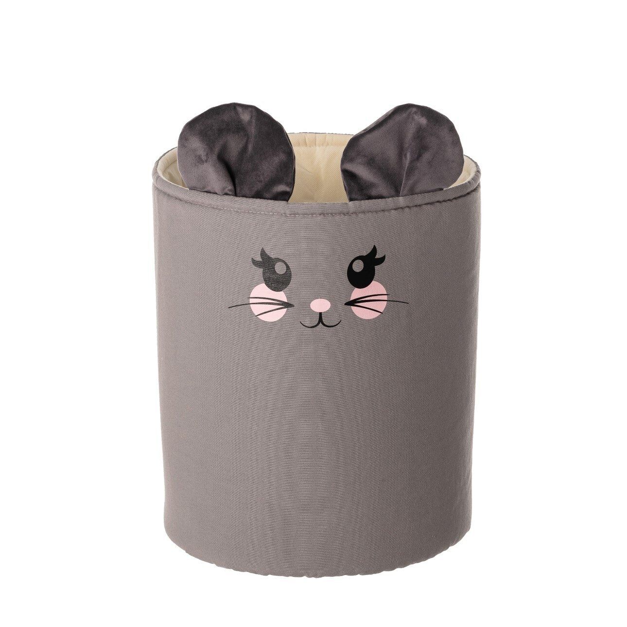 Toy basket Happy Mouse – 25x25x30 cm