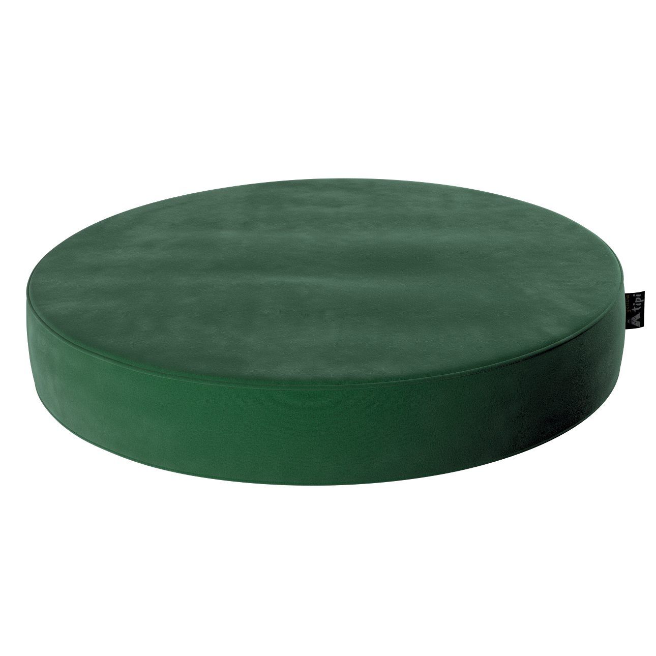 Puff Dot Bottle green fabric velvet