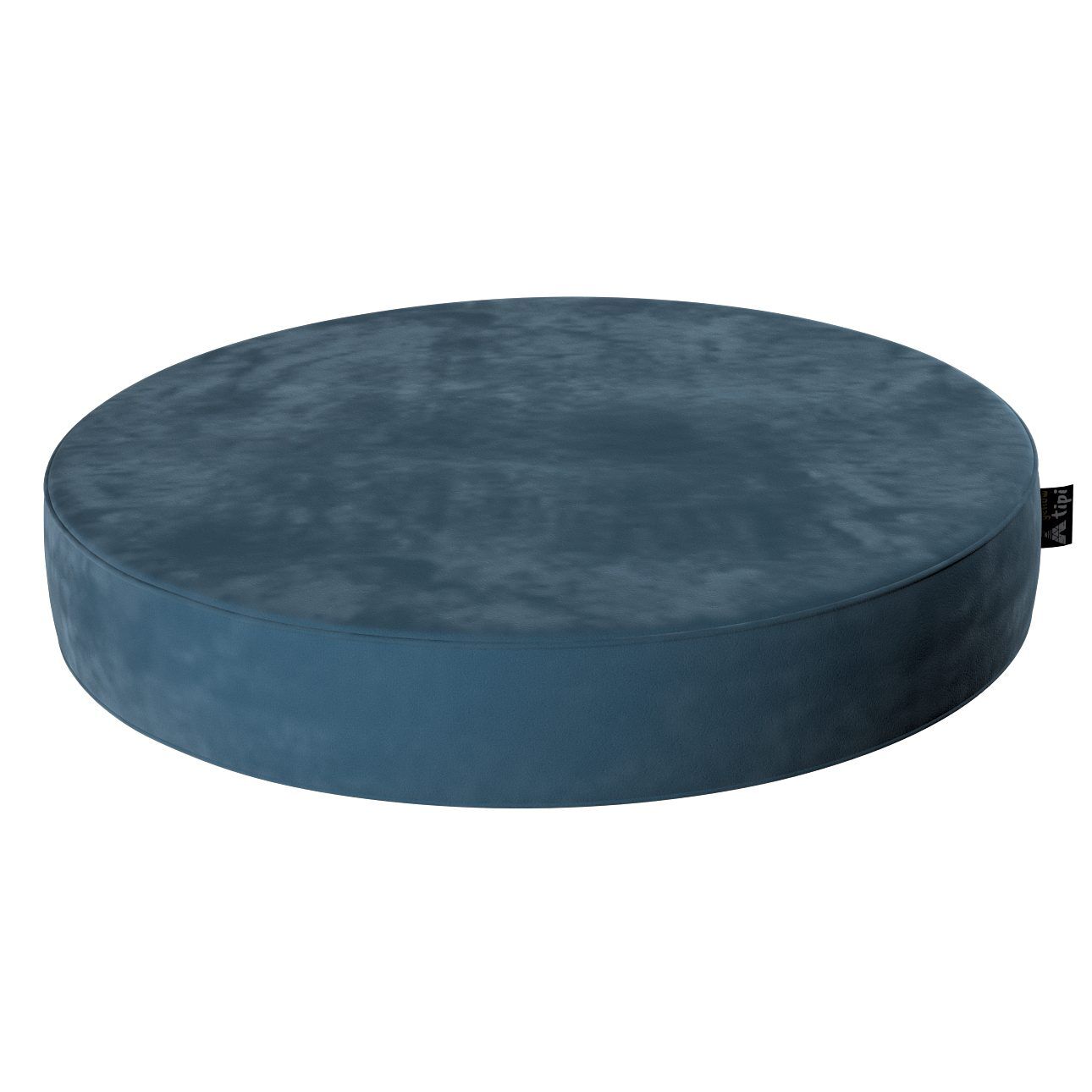 Puff Dot Blue fabric velvet