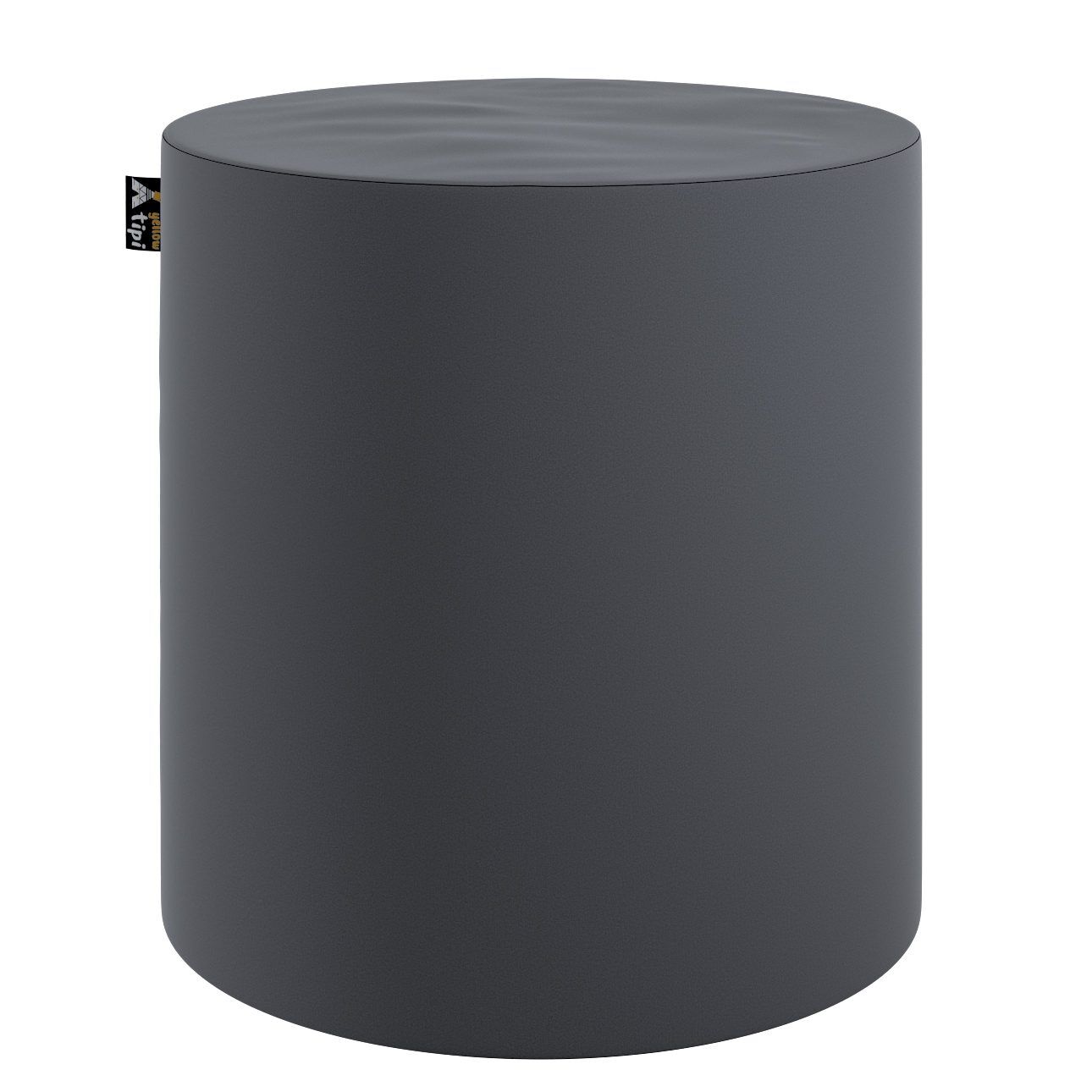 Puff Bobby Graphite Grey fabric velvet