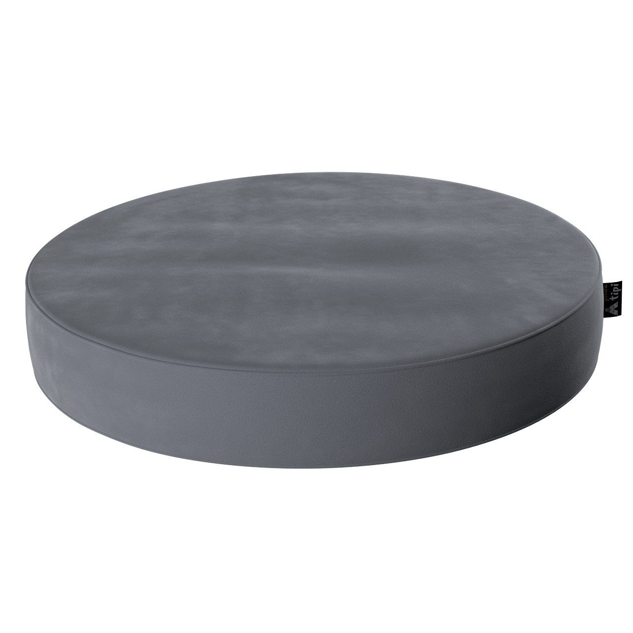 Puff Dot Graphite grey fabric velvet