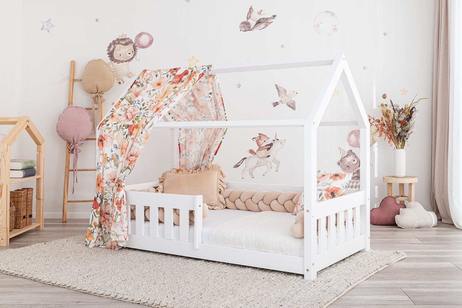 Meli curtains - With print - 1 piece - Flower power