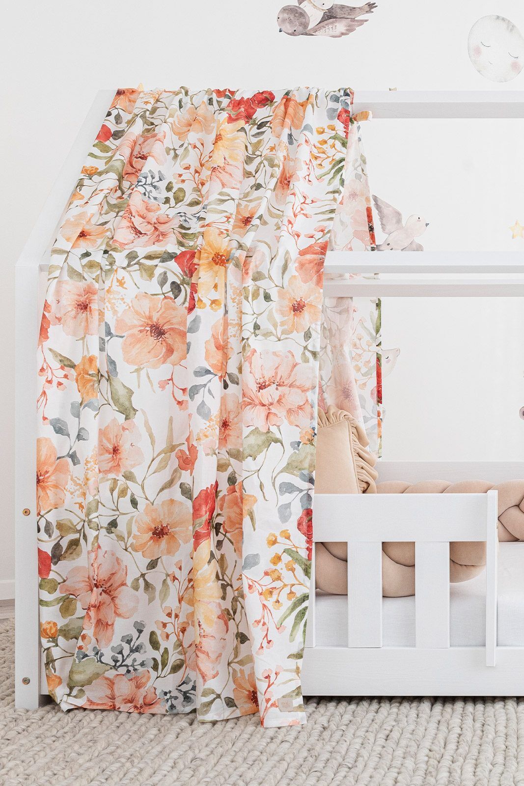 Meli curtains - With print - 1 piece - Flower power