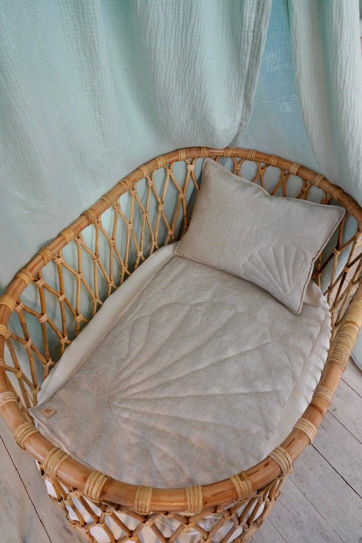 Linen cover set - shell Sand