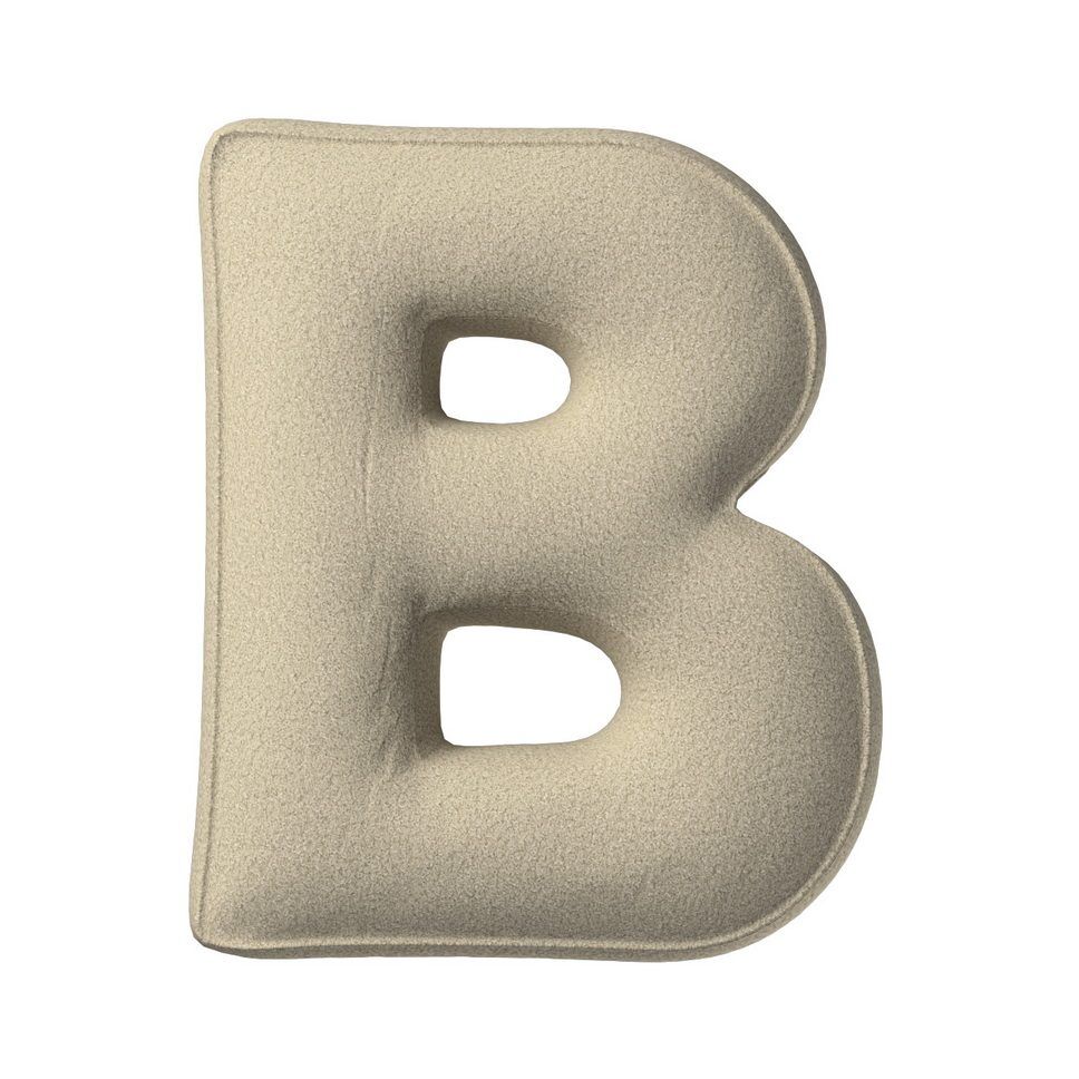 Pillows letters B light beige