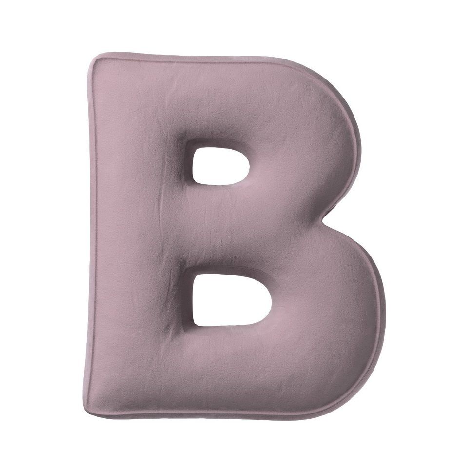 Pillows letters B muted pink