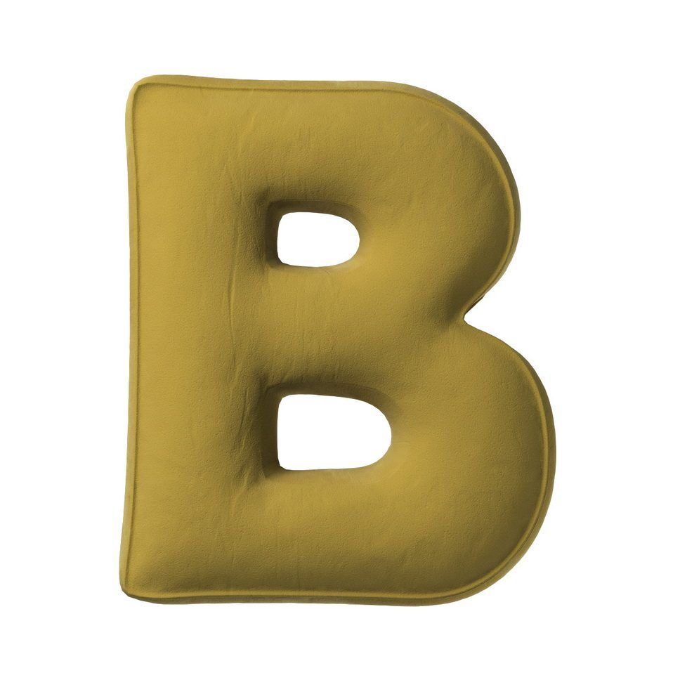 Pillows letters B olive green