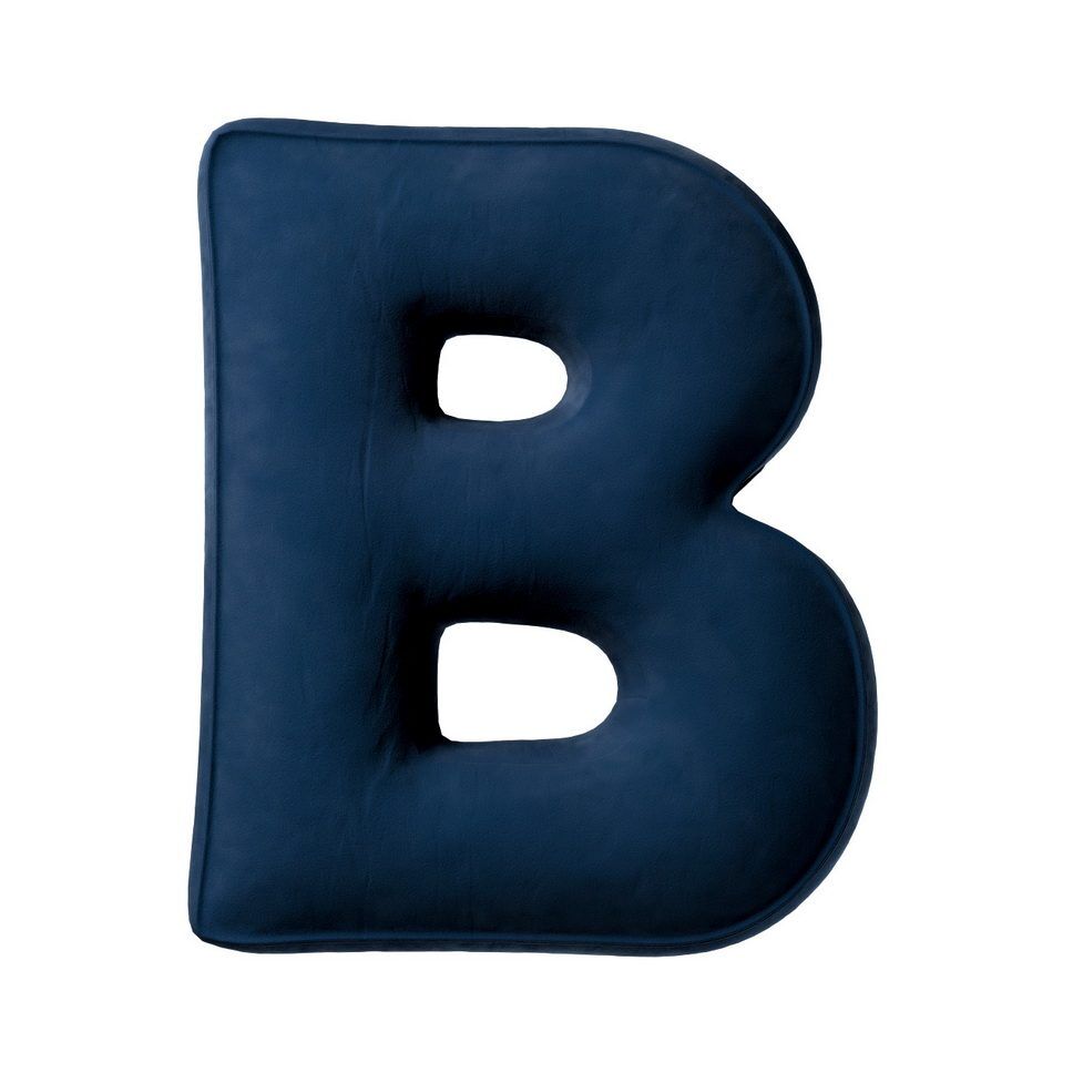 Pillows letters B Navy blue