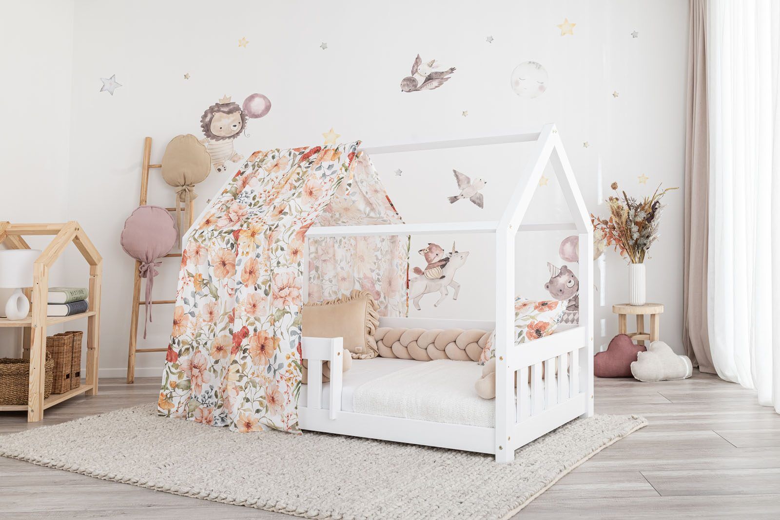 Meli curtains - With print - 1 piece - Flower power