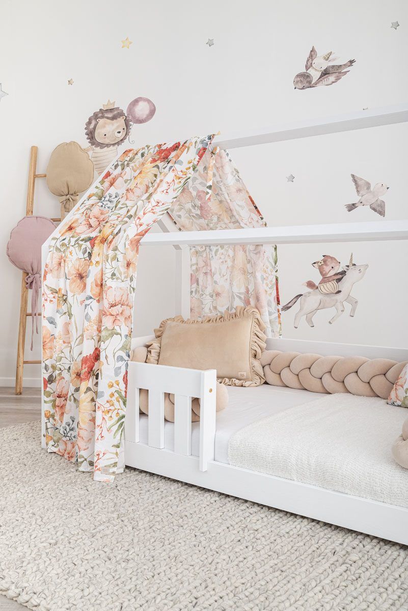 Meli curtains - With print - 1 piece - Flower power