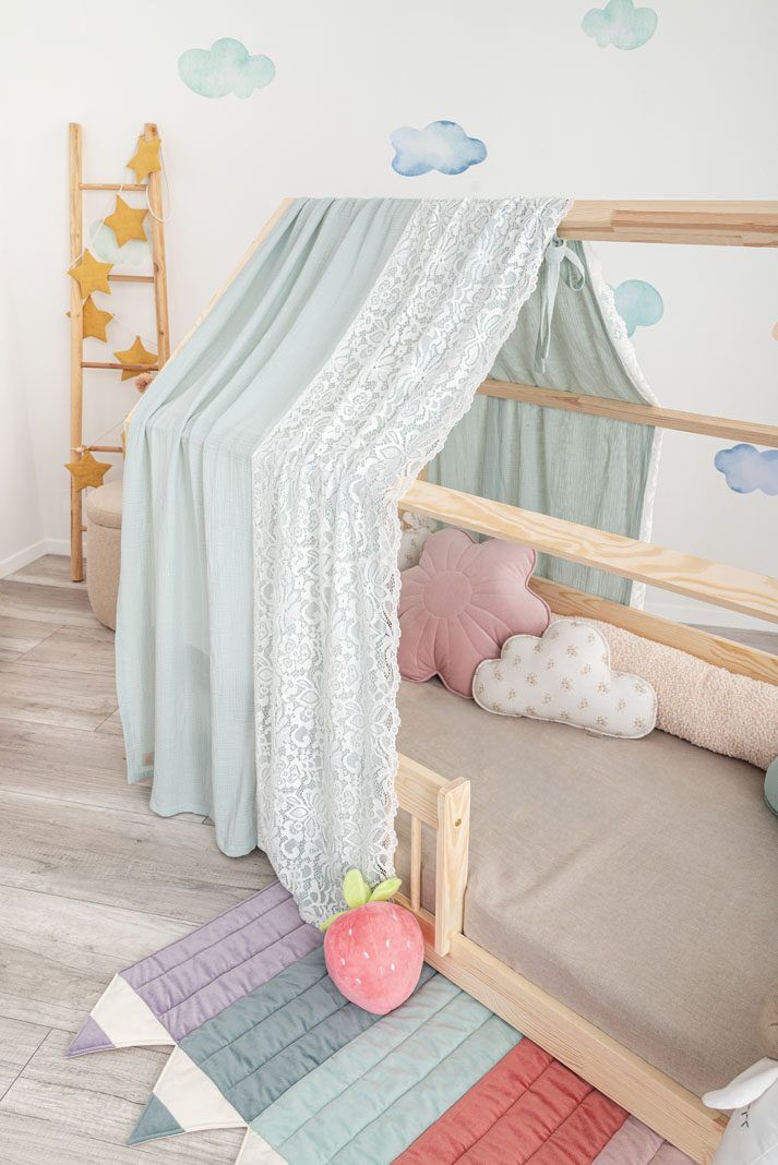 Meli curtains - Boho - 1 piece - Mint