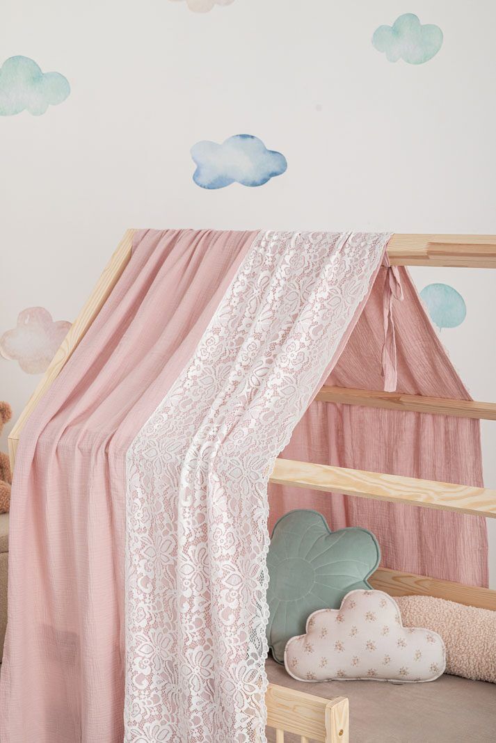 Meli curtains - Boho - 1 piece - Pink