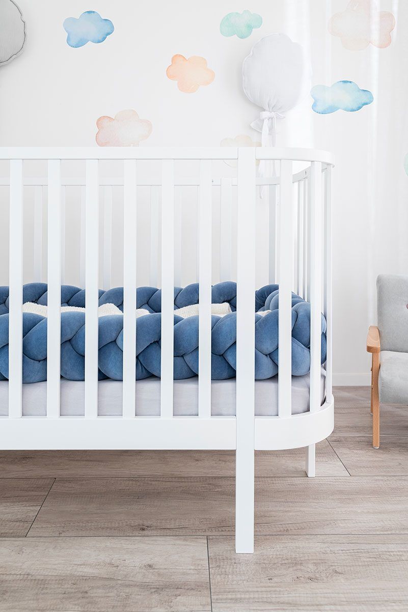 Baby Cot Bed Grand White