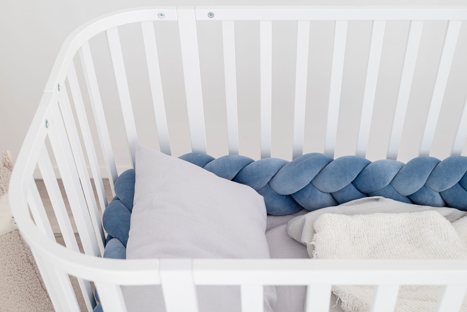 Baby Cot Bed Grand White