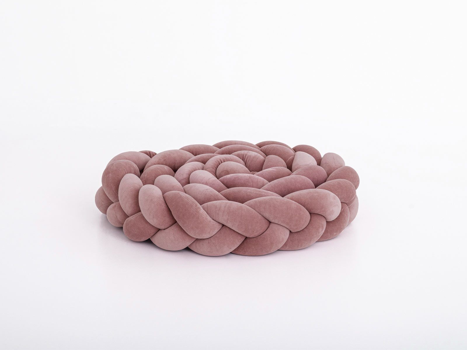 Bed bumper - braid - heather