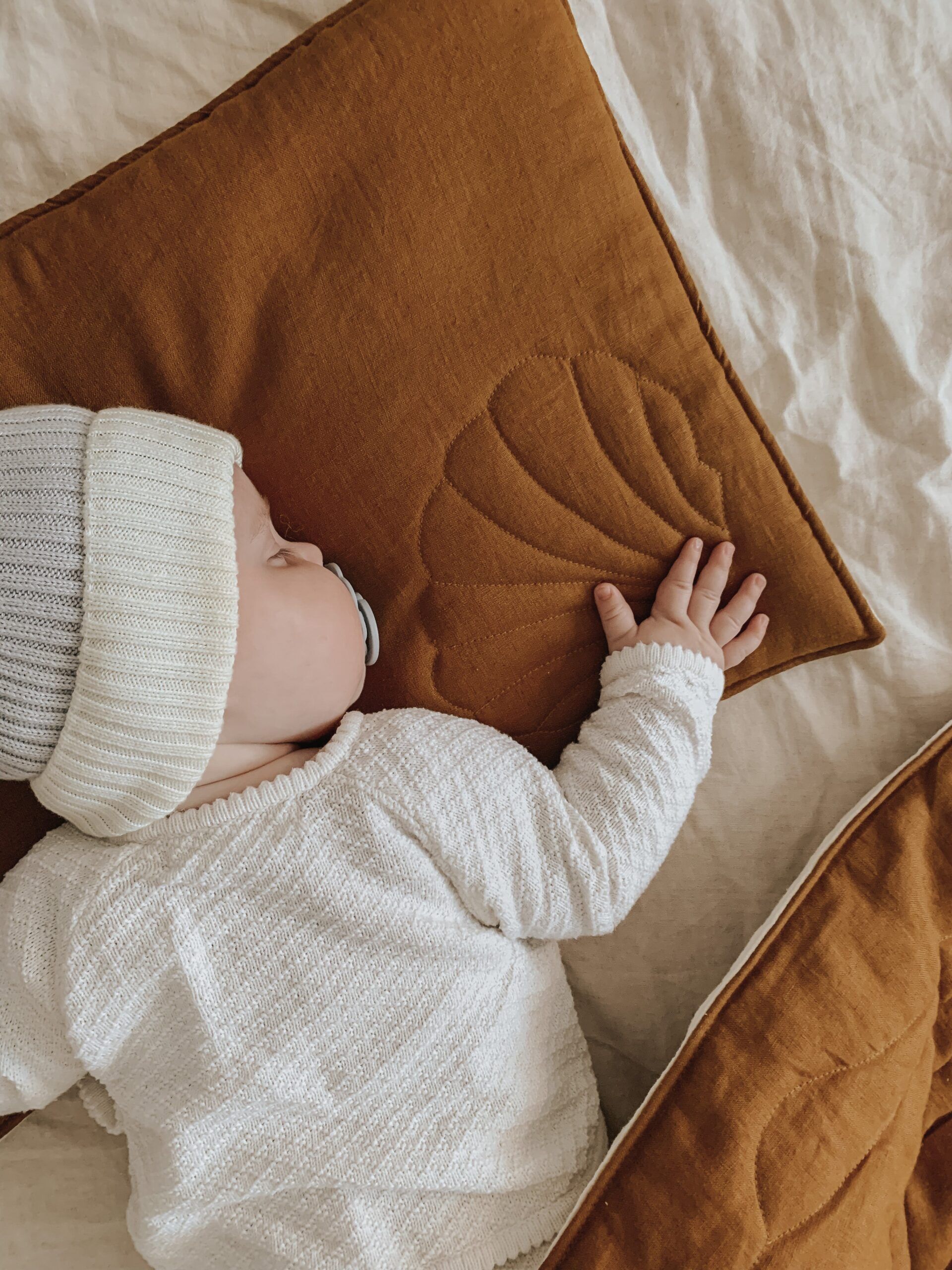 Linen cover set - shell Caramel