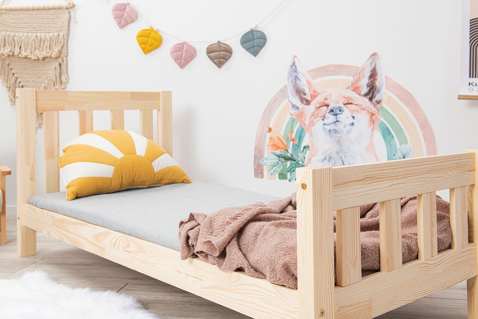 In the photo: Children’s bed Topo 160x80cm with legs extended by 10cm