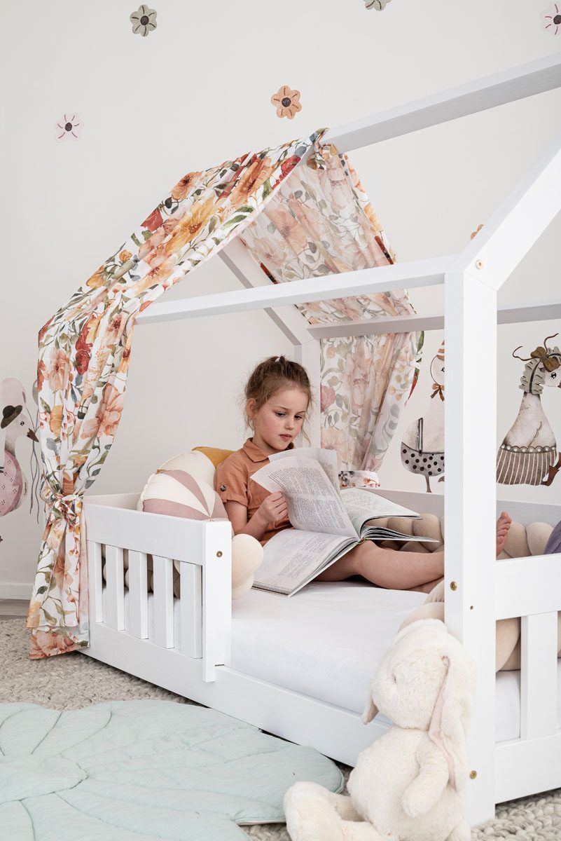 Meli curtains - With print - 1 piece - Flower power