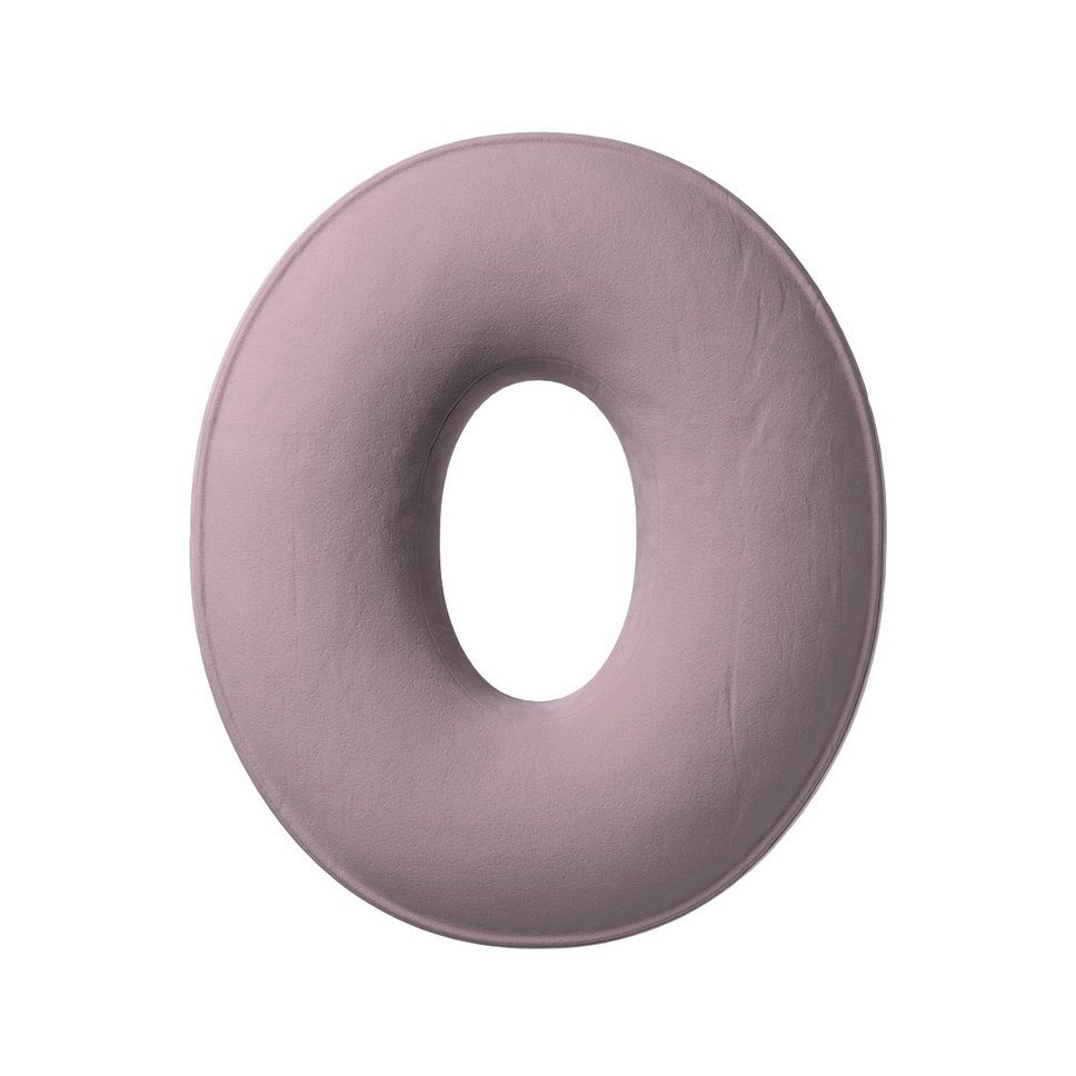 Pillow letter O muted pink