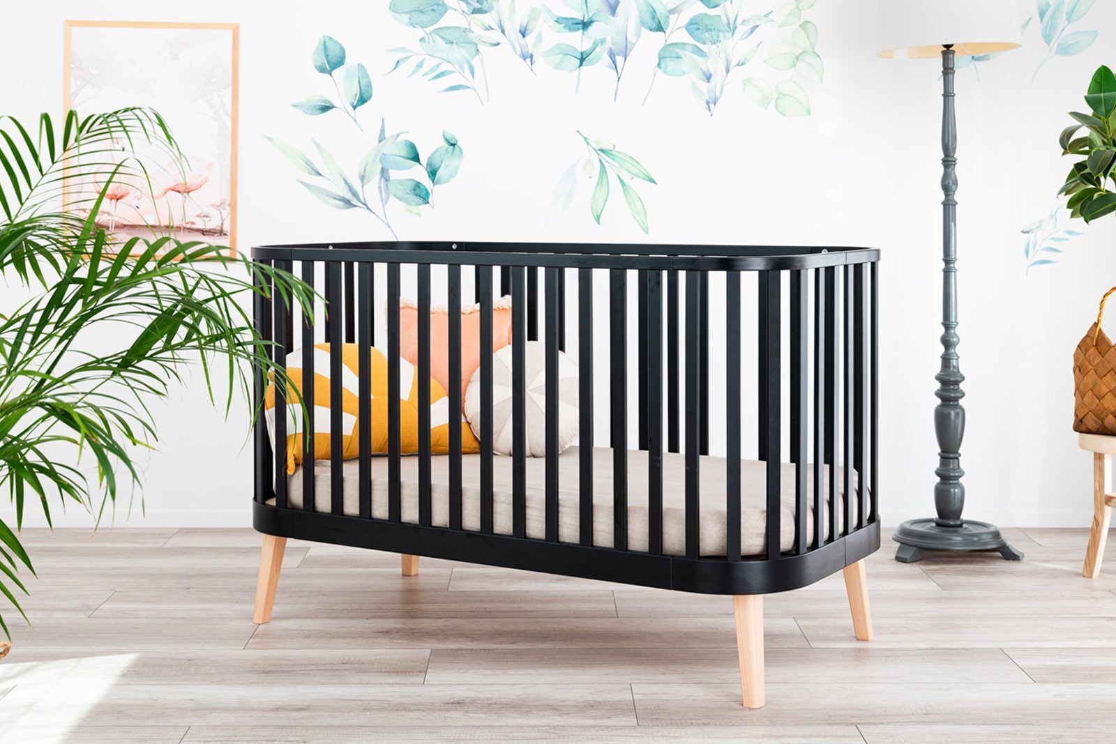 Baby Cot Bed Principal Dark Grey
