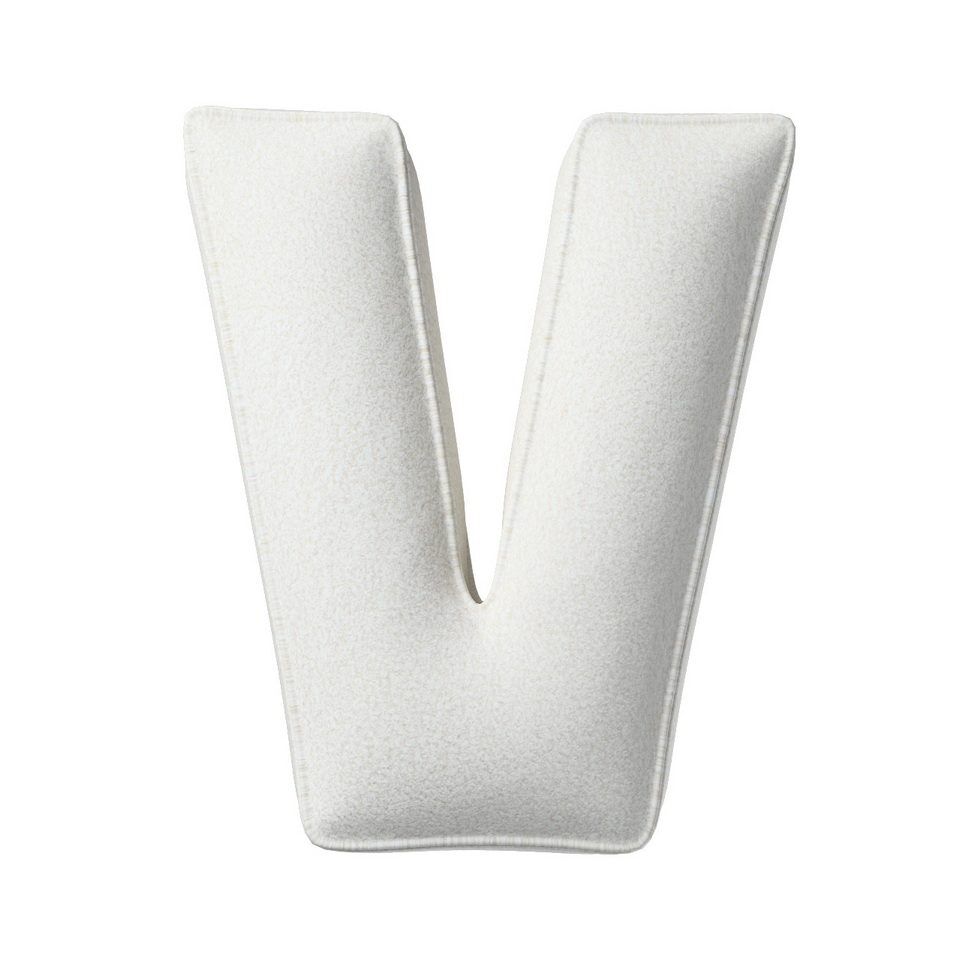 Pillow letter V white