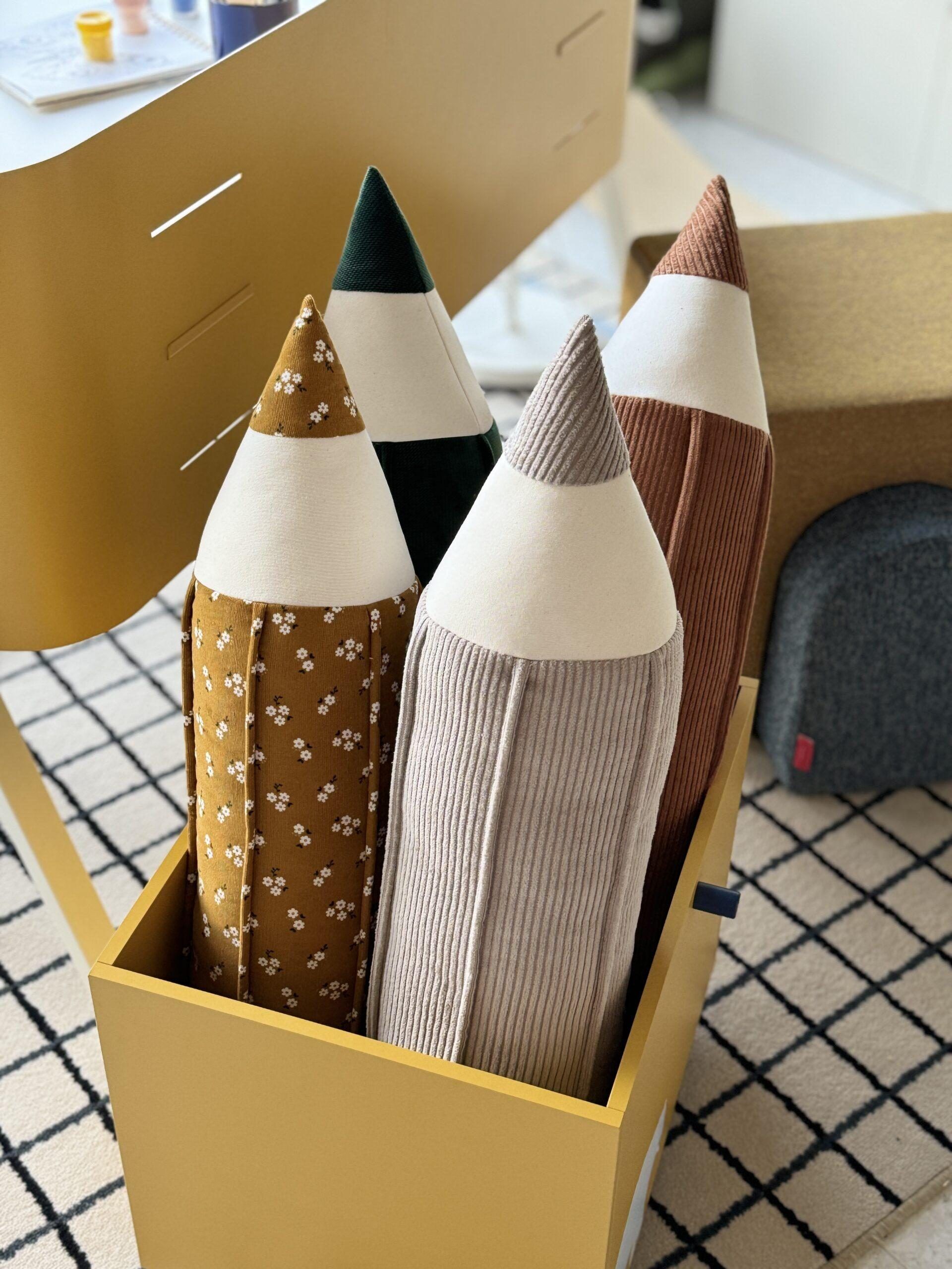 Corduroy Pencil-Shaped Cushion