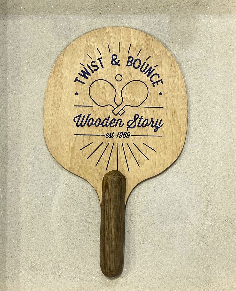 Wooden Paddle Game Flip & Bounce