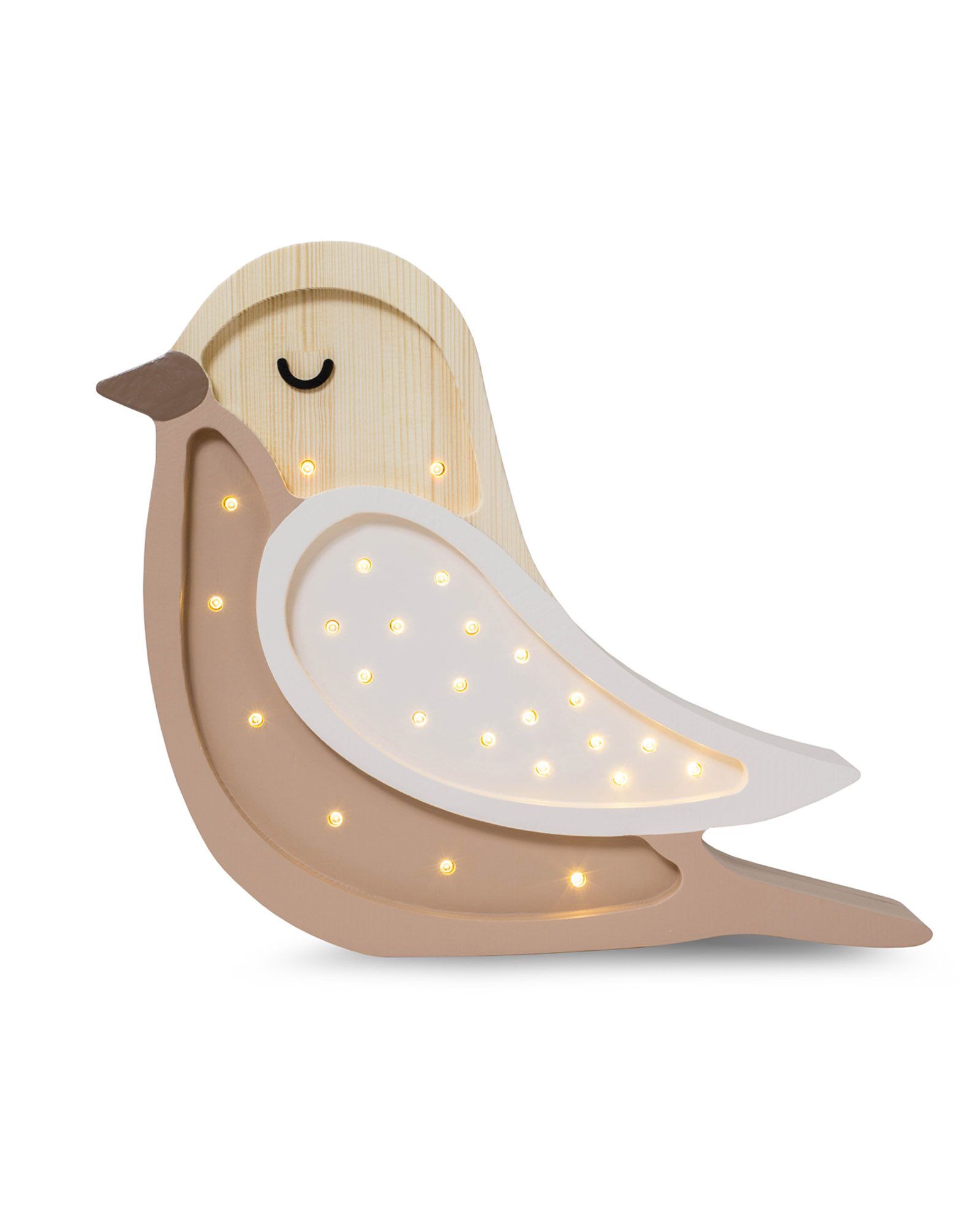 Lamp Bird Coffee Wood