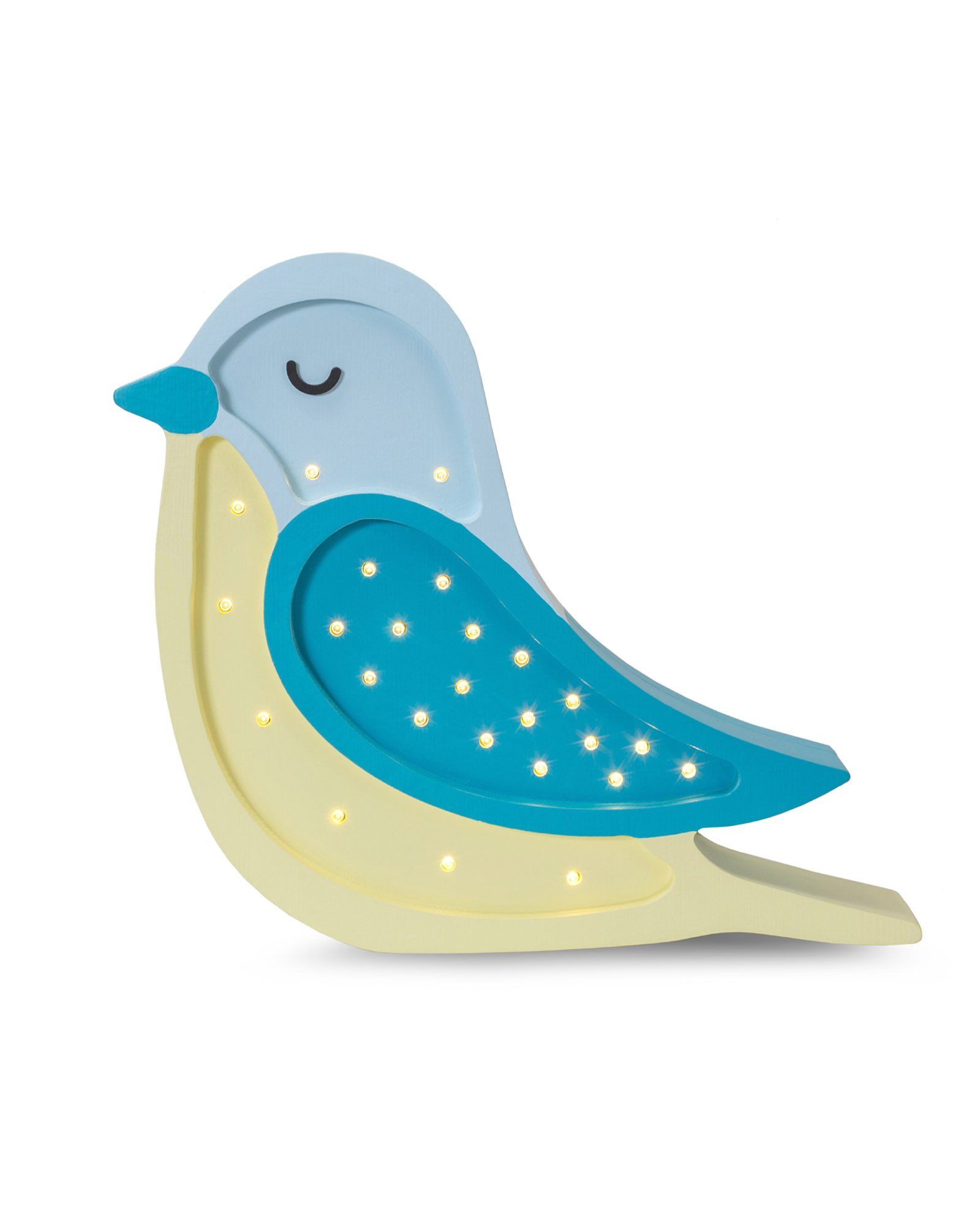 Lamp Bird Turquoise Yellow