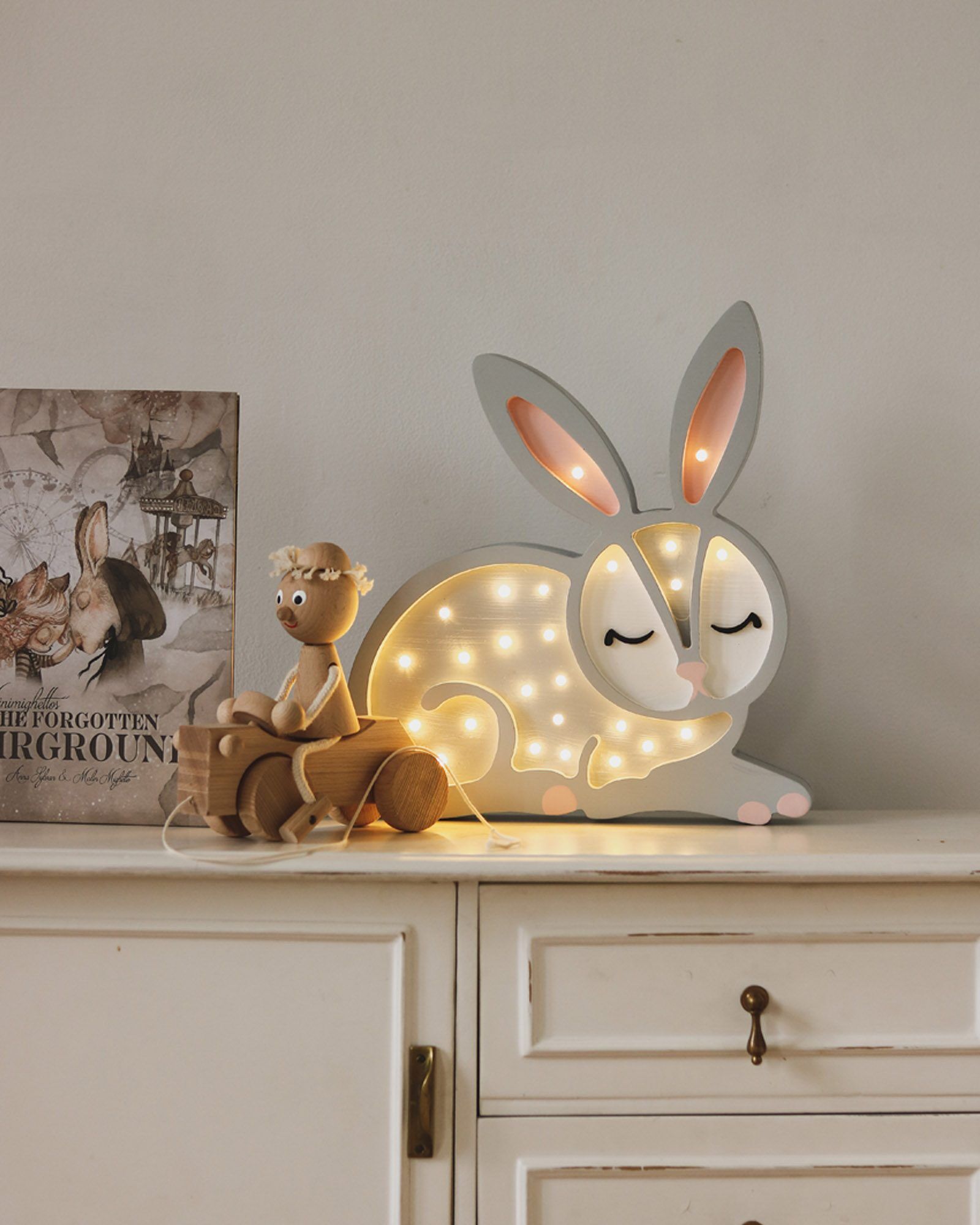 Lamp Bunny Light Gray
