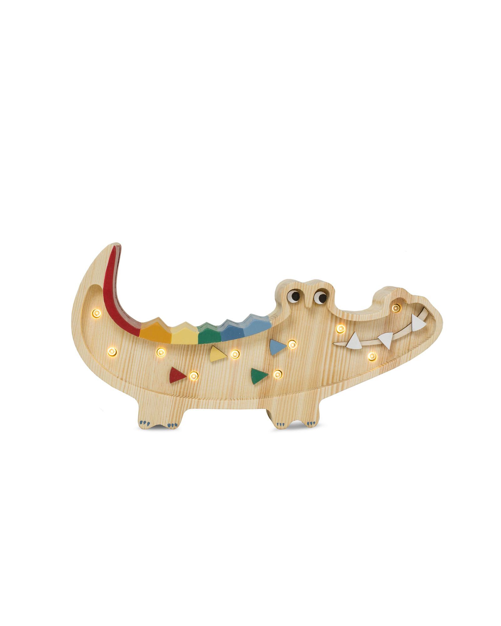Lamp Crocodile Mini Carribean Wood