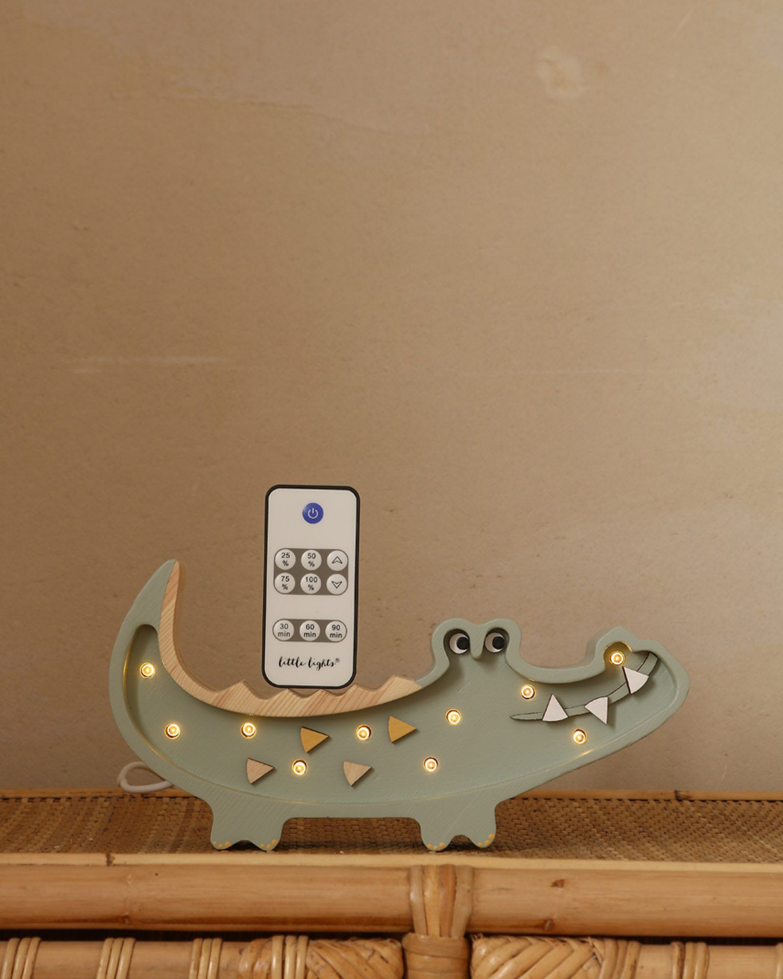 Lamp Crocodile Mini Pastel Khaki