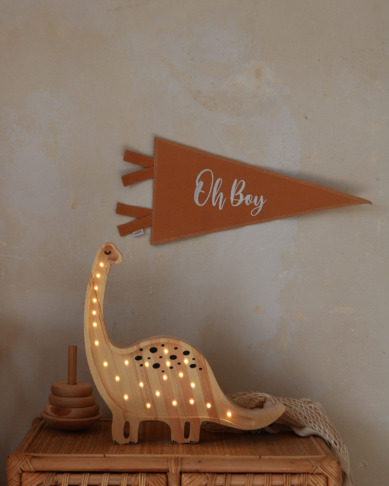 Lamp Dino Diplodocus Jurassic Wood