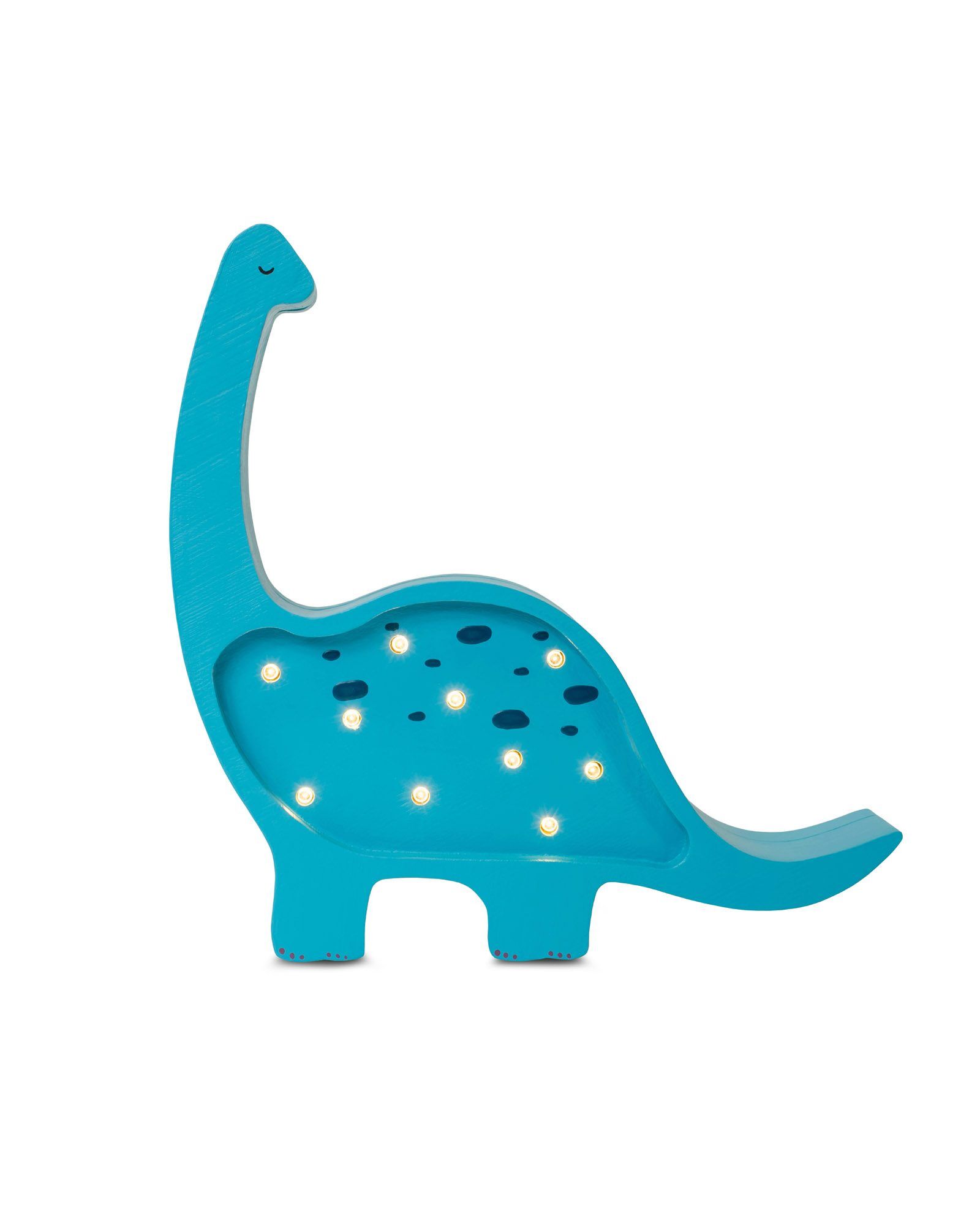 Lamp Dino Diplodocus Mini Bright Cyan