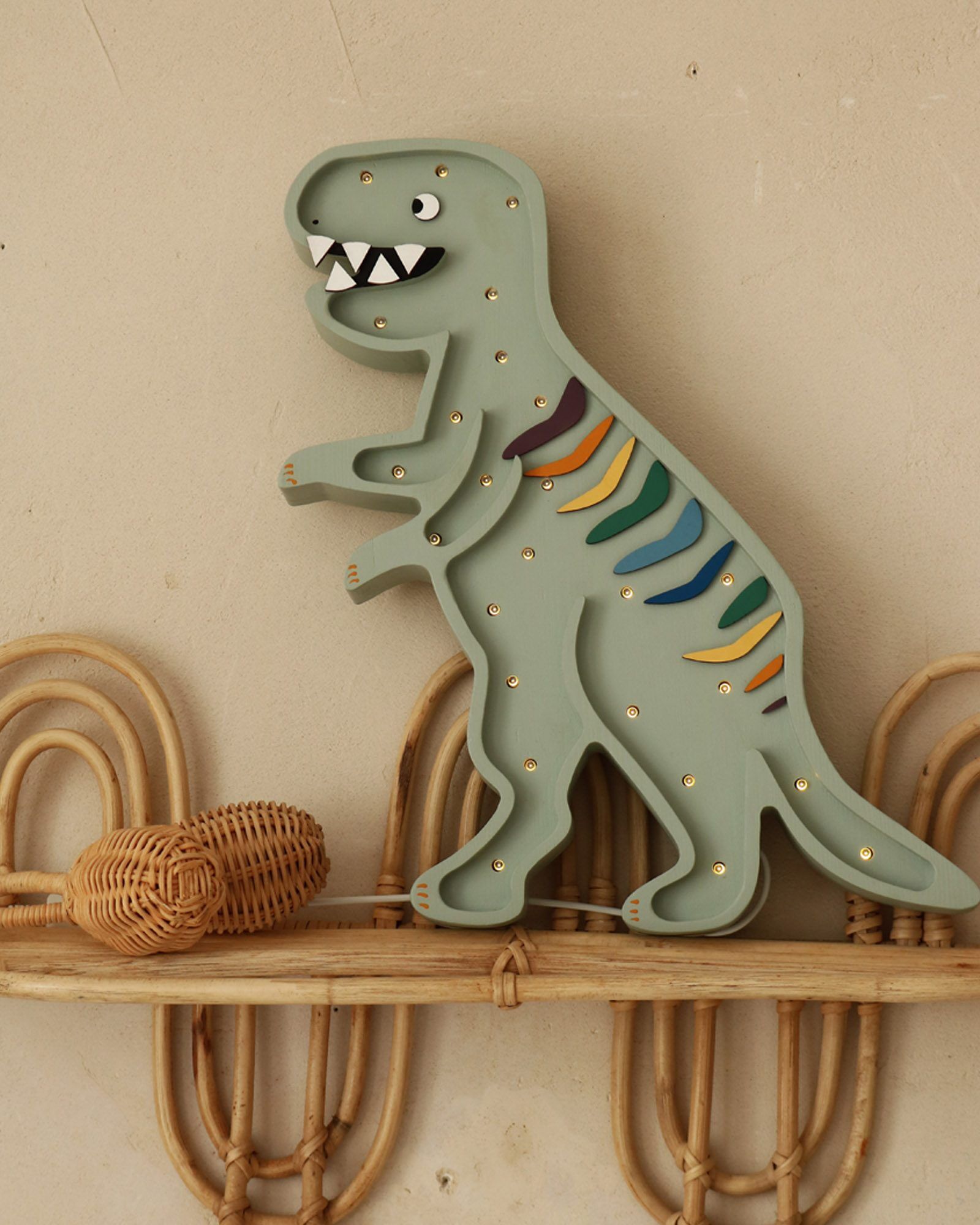 Lamp Dino T.Rex Khaki Pastel