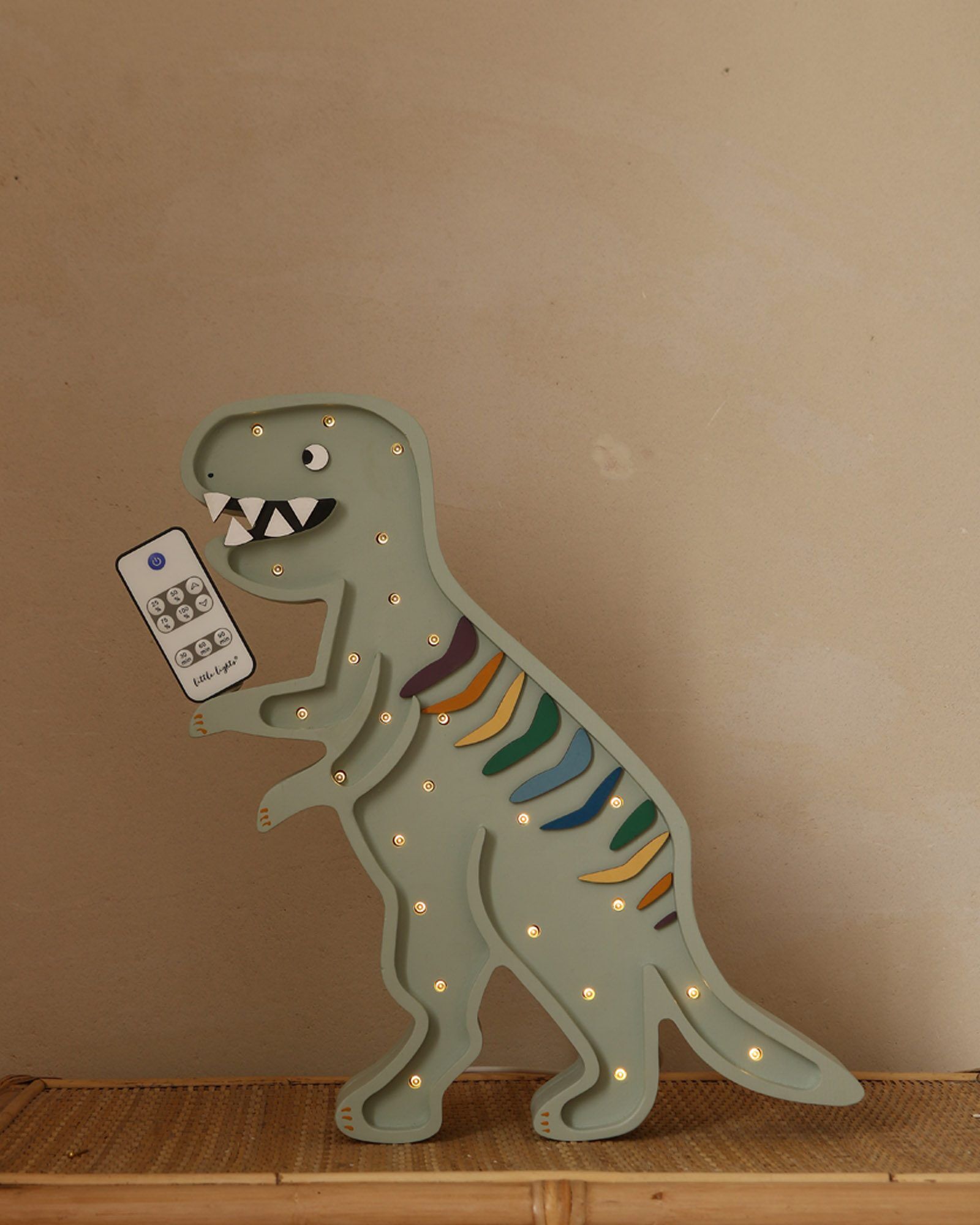 Lamp Dino T.Rex Khaki Pastel