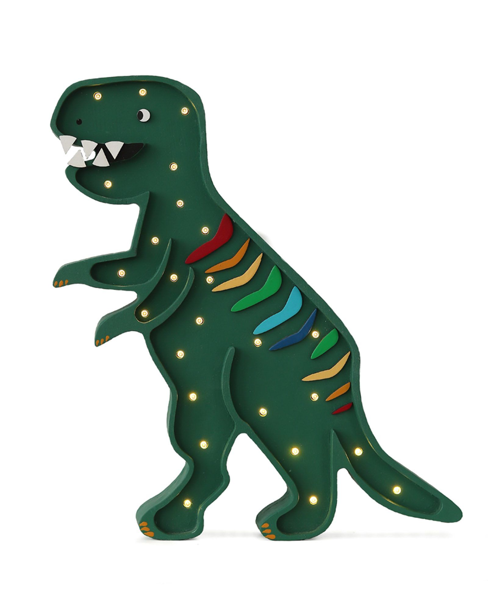 Lamp Dino T.Rex Rainbow Green