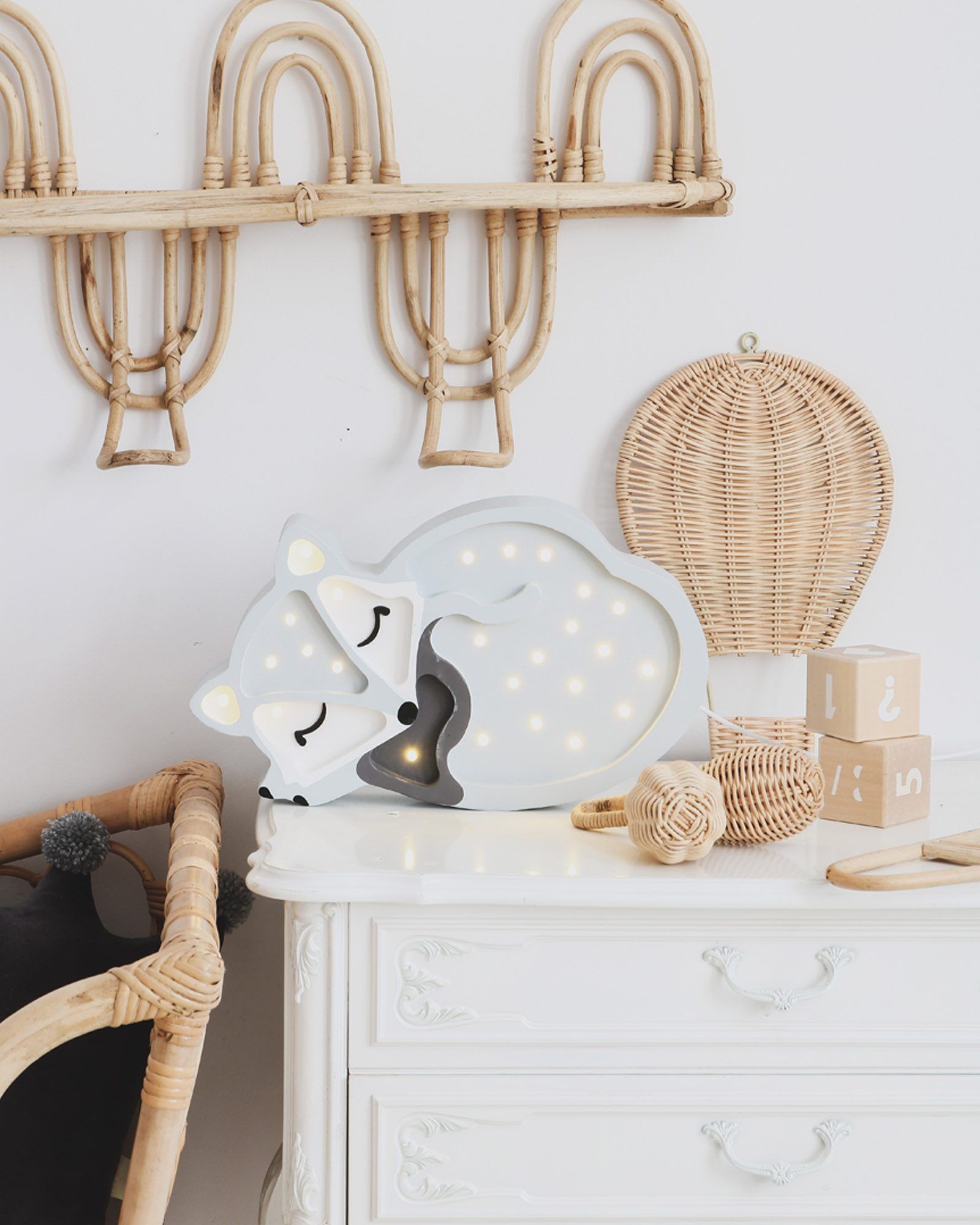 Lamp Fox Light Gray