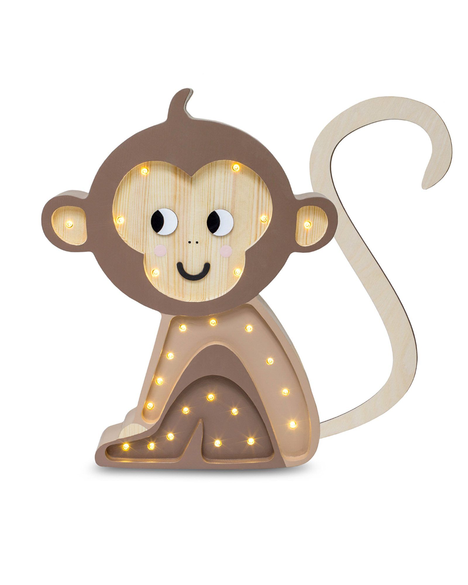 Lamp Monkey Jungle Brown