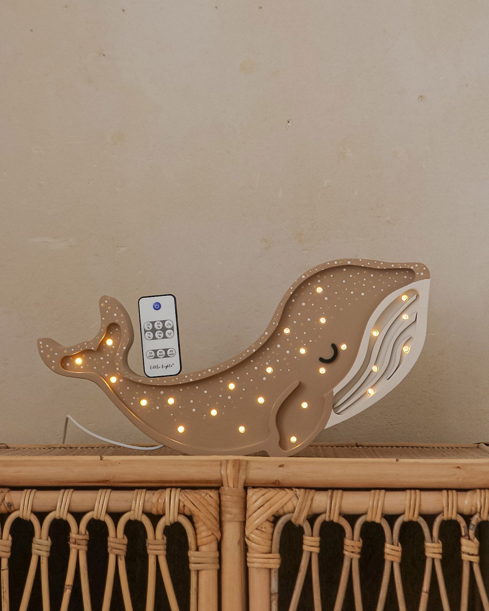 Lamp Whale Cinamon Brown
