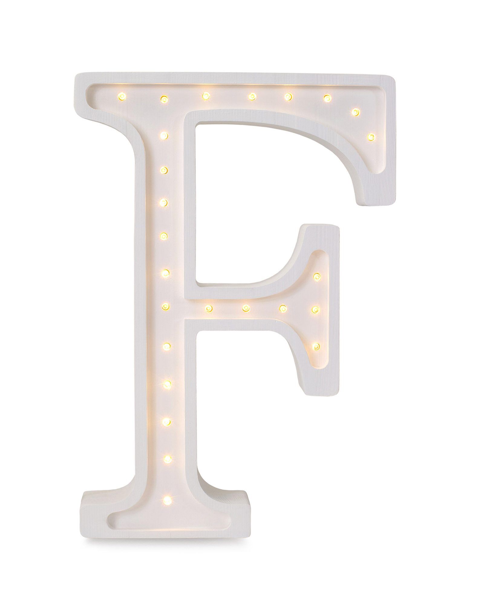 Lamp Letter F White