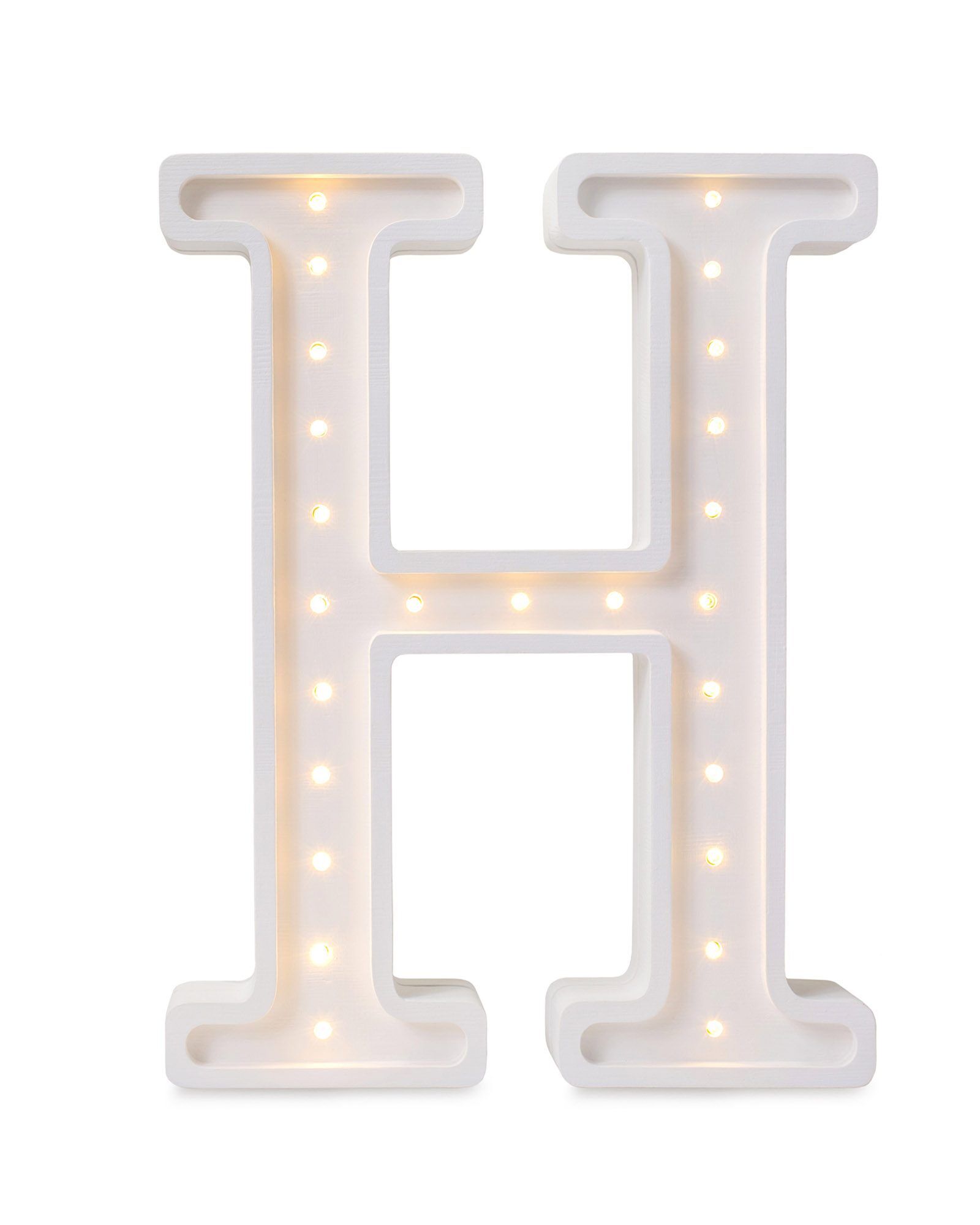 Lamp Letter H White