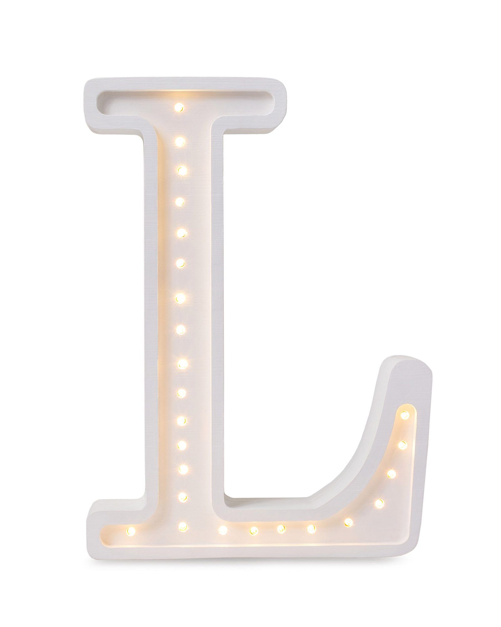 Lamp Letter L White