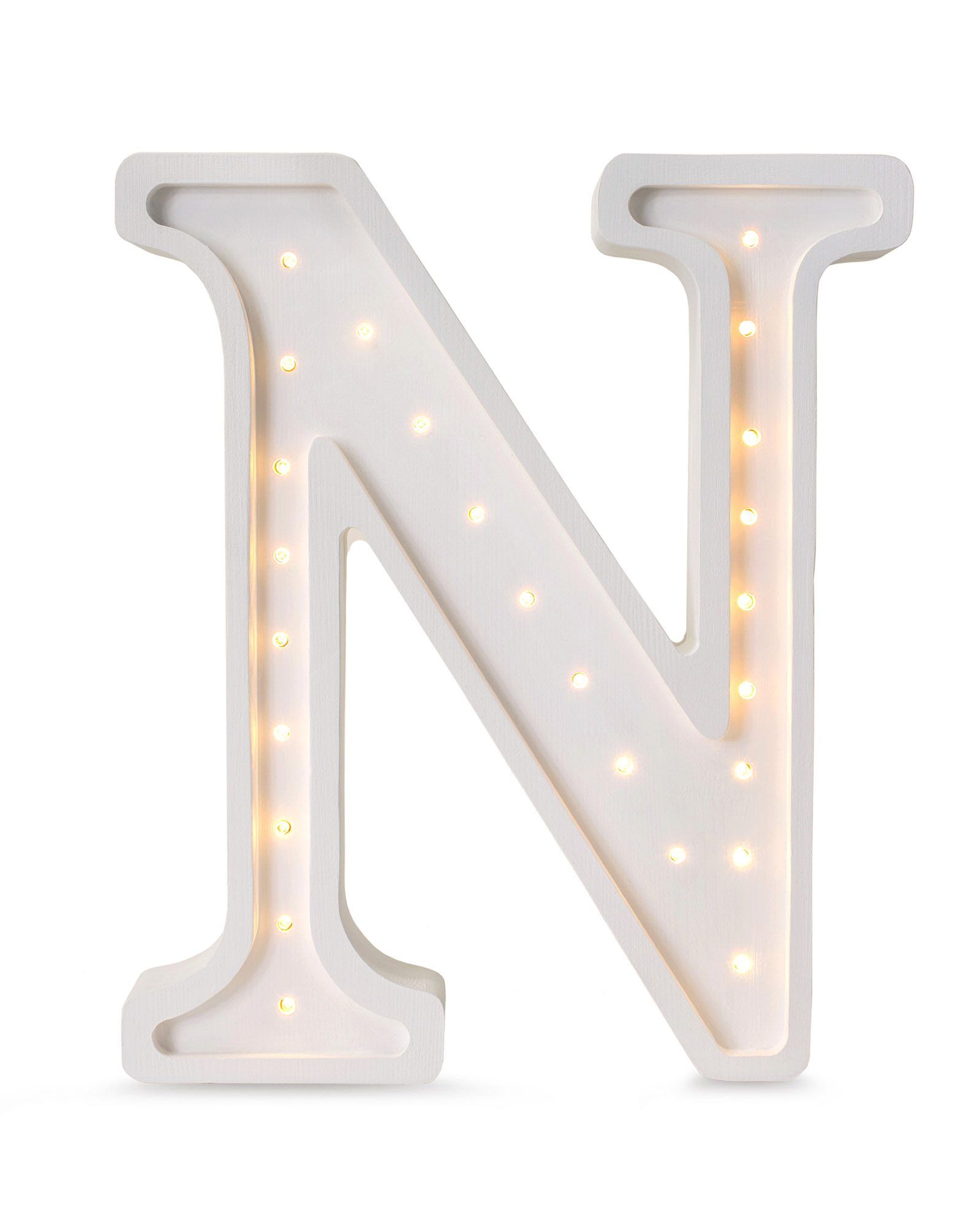 Lamp Letter N White