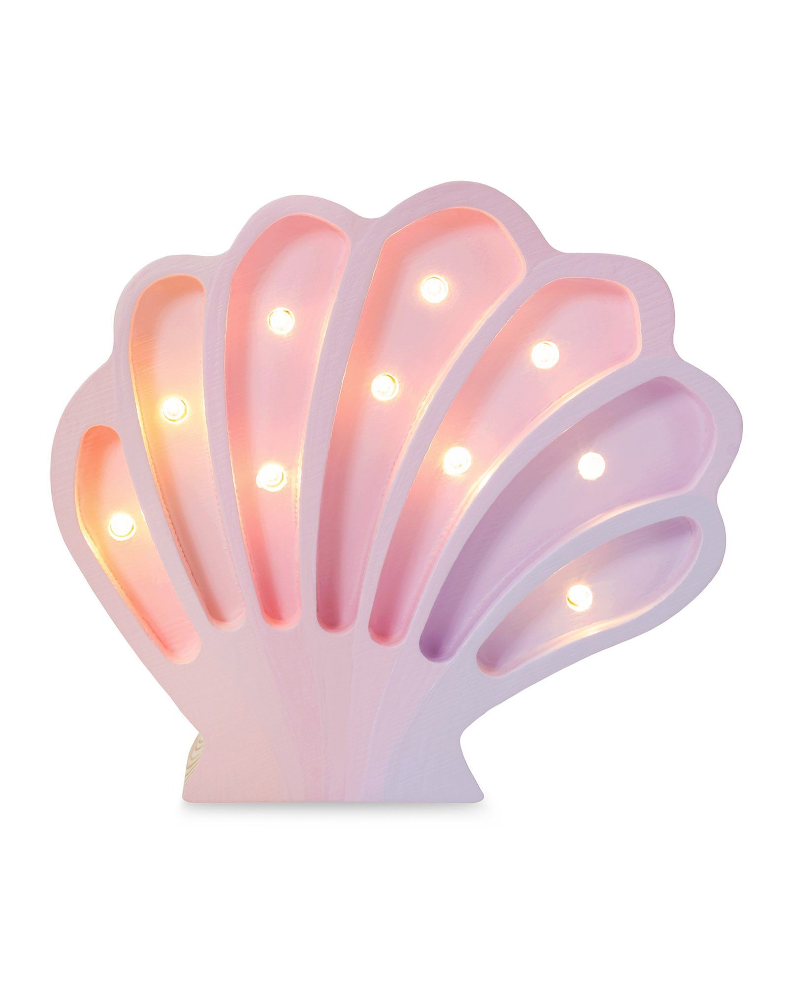 Lamp Seashell Mermaids Pink