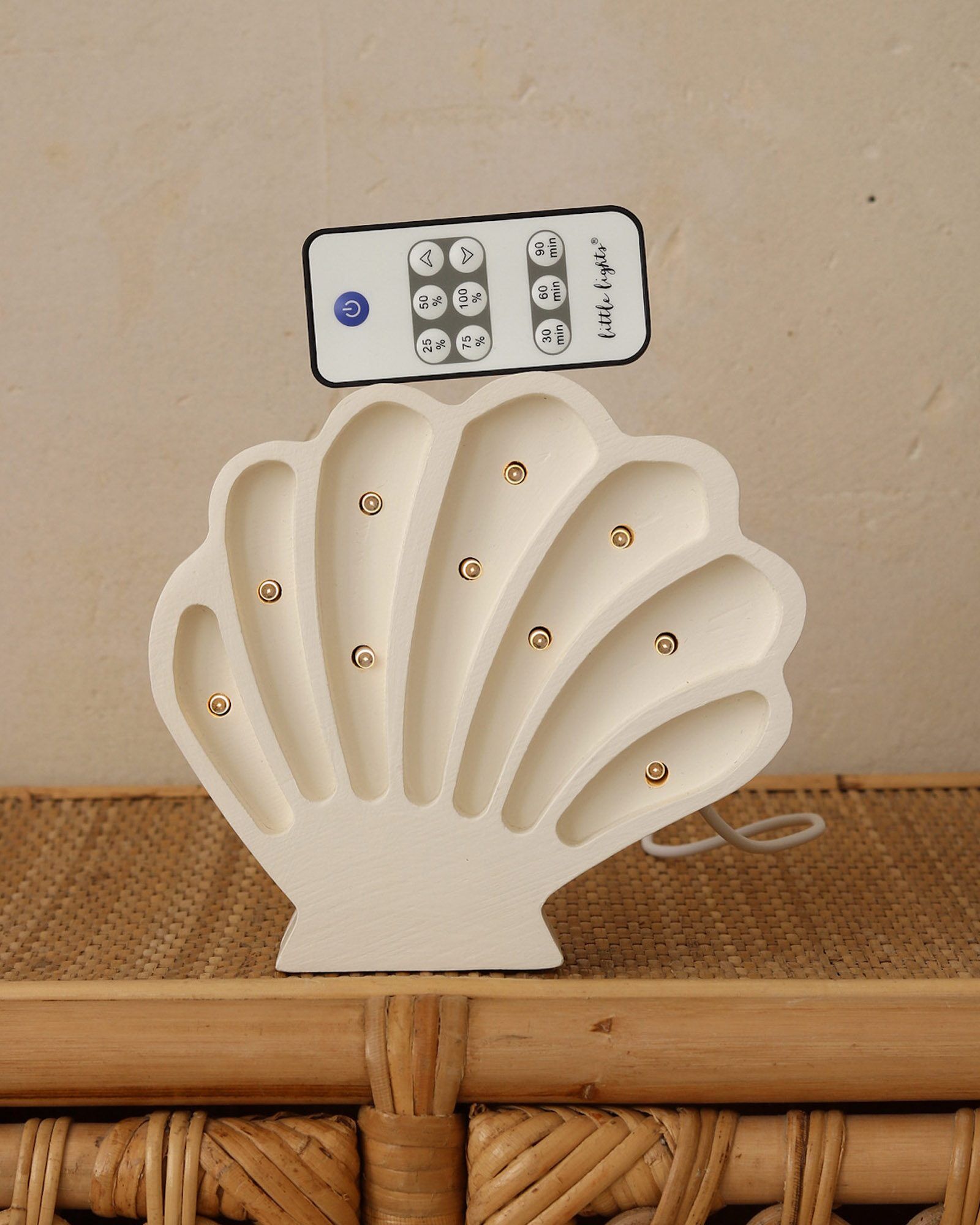 Lamp Seashell Pearl White