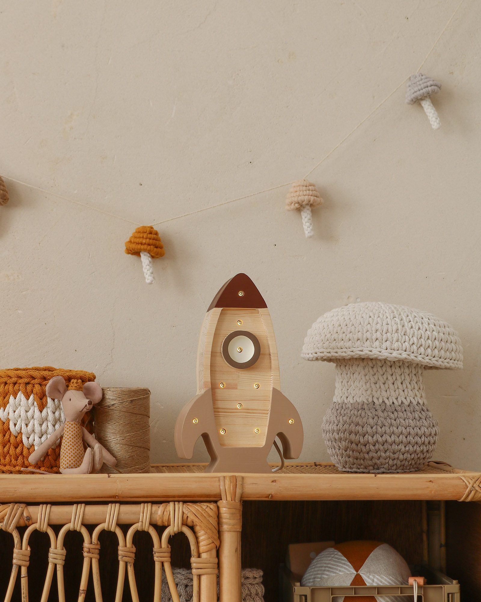 Lamp Space Rocket Mini Cappucino