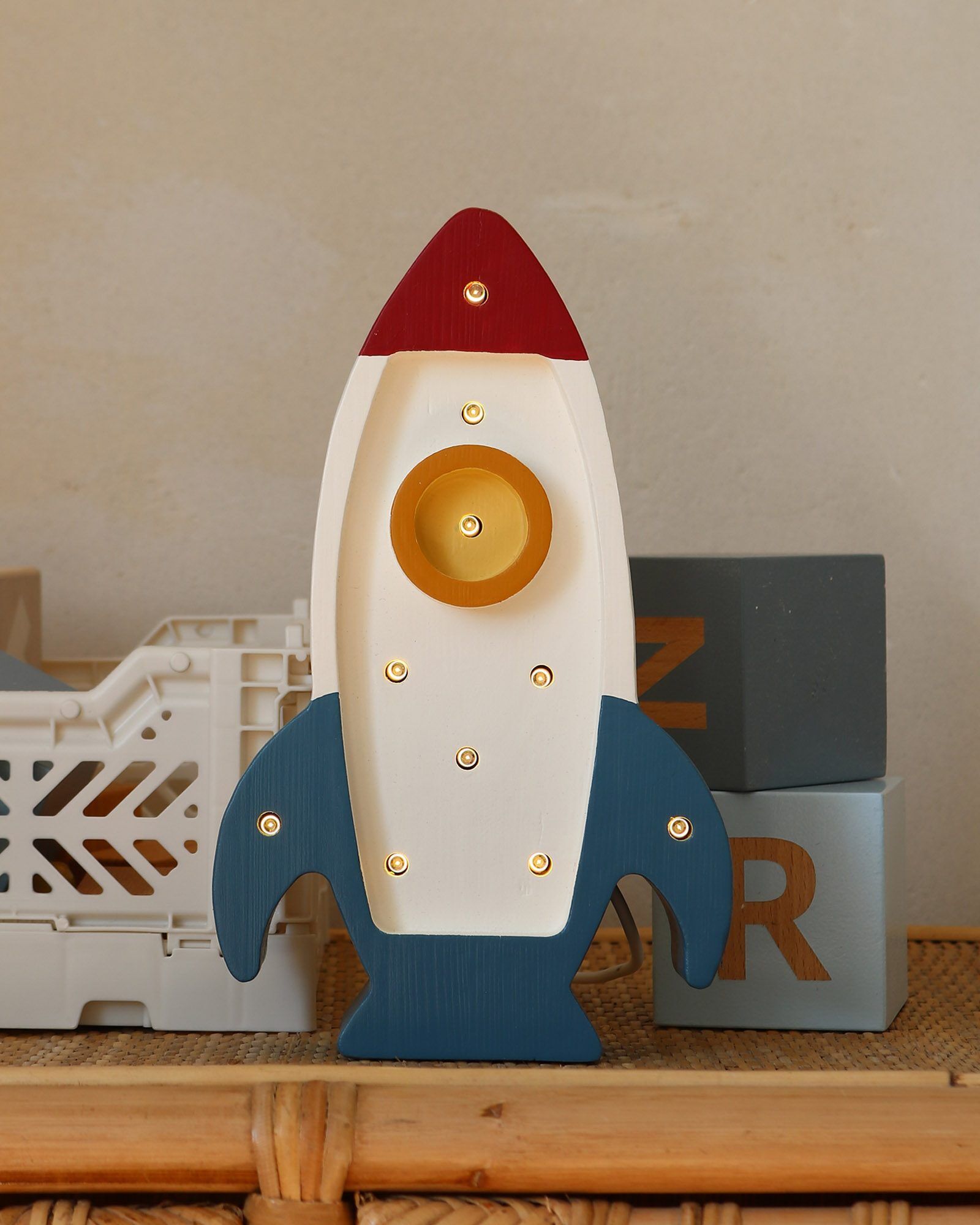 Lamp Space Rocket Mini Galactic White